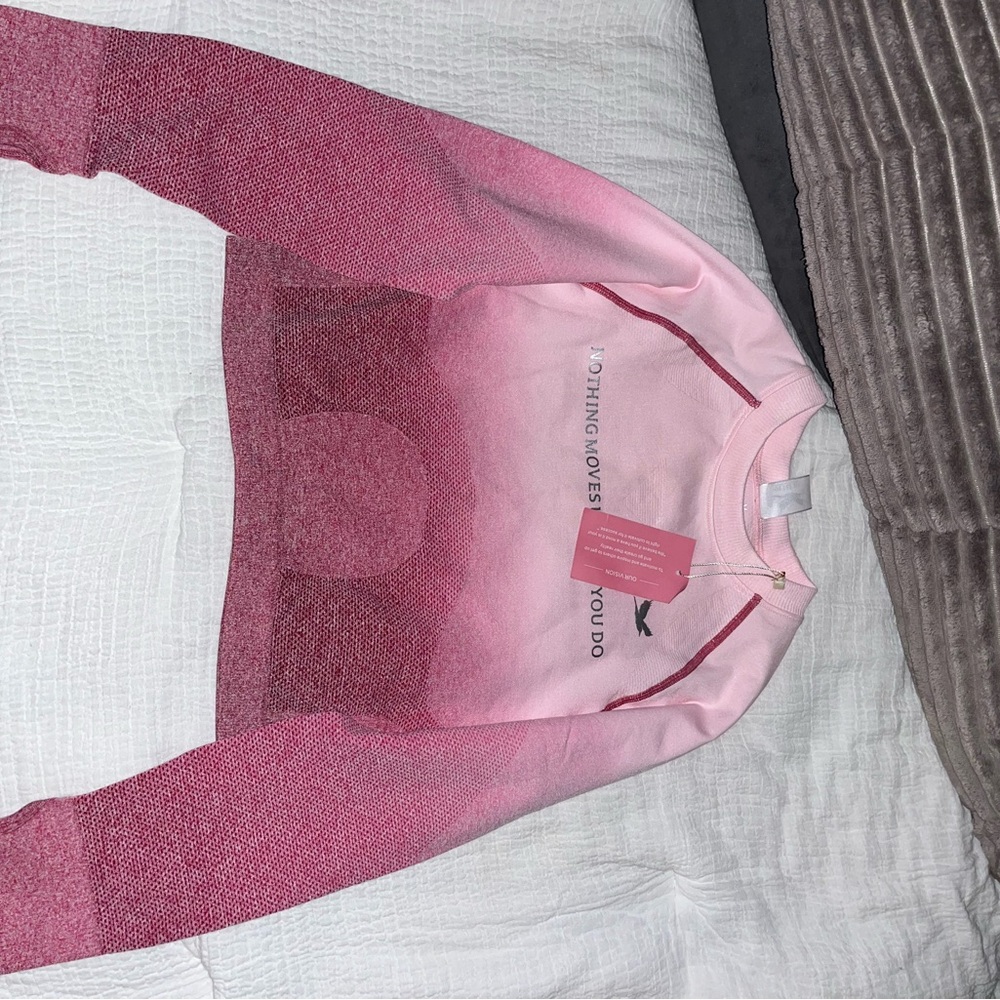 Pink NWT Ombre Long Sleeve Top